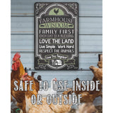 Faire-Lone Star Art Novelty Signs 12x18 Farmhouse Wisdom - Metal Sign Handmade in the USA