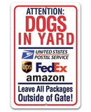 Faire-Lone Star Art Novelty Signs 8x12 Dogs in Yard Sign for Pet Owners -Made in the USA Metal Sign