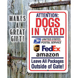 Faire-Lone Star Art Novelty Signs Dogs in Yard Sign for Pet Owners -Made in the USA Metal Sign