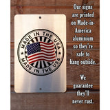 Faire-Lone Star Art Novelty Signs Funny Sign:  Warning My Sense of Humor Might Offend You - Metal Sign