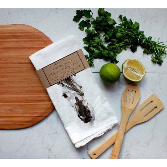 FAIRE - Meadowbrook Lane Kitchen Closeout Farm Animal Watercolor Flour Sack Tea Towels-Rabbits, cows, horse, chicken