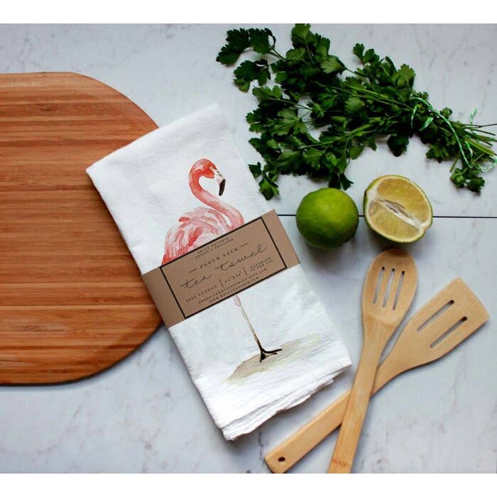 FAIRE - Meadowbrook Lane Kitchen Closeout Farm Animal Watercolor Flour Sack Tea Towels-Rabbits, cows, horse, chicken