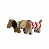 FAIRE - Melange Collection CHRISTMAS Dachshund in Holiday Sweater Ornament-Handmade in Peru*