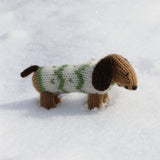 FAIRE - Melange Collection CHRISTMAS Dachshund in Holiday Sweater Ornament-Handmade in Peru*