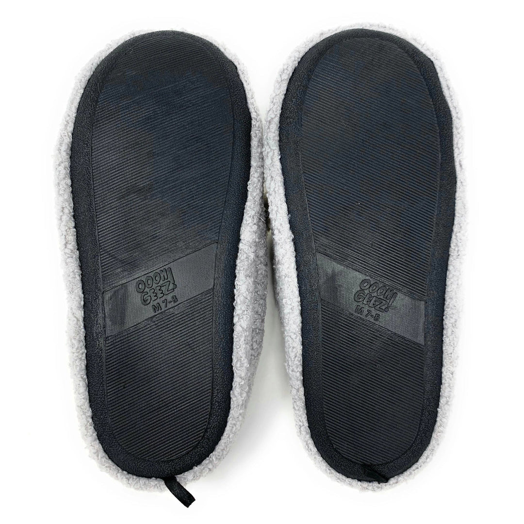 Faire: Oooh Yeah Socks/Sock It Up/Oooh Geez Slippers Slippers Med Raccoon | Women's Funny Fluffy House Sherpa Animal Slippers