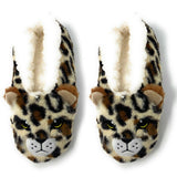 Faire: Oooh Yeah Socks/Sock It Up/Oooh Geez Slippers Slippers Sm Cheetah Bang | Women's Fluffy Sherpa House Slippers