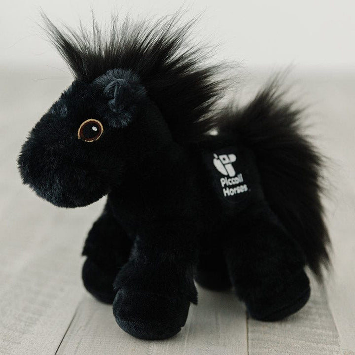 FAIRE - Piccoli Toys Black Plush Horses by Piccoli-Little Girl Favorite! *