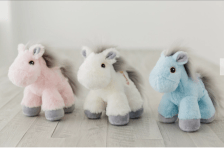 FAIRE - Piccoli Toys Plush Horses by Piccoli-Little Girl Favorite! *