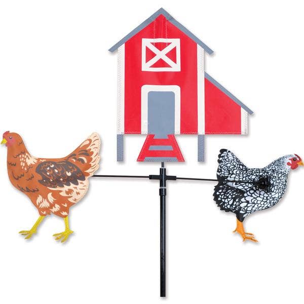 FAIRE - Premier Kites & Designs Wind Wheels & Spinners Single Carousel - Chickens & Hen House*