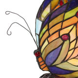 Faire: River of Goods Lamps Butterfly Stained Glass Accent Lamp