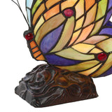 Faire: River of Goods Lamps Butterfly Stained Glass Accent Lamp