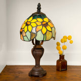 Faire: River of Goods Lamps Sunflower Stained Glass Accent Table Lamp