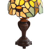 Faire: River of Goods Lamps Sunflower Stained Glass Accent Table Lamp