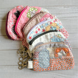 FAIRE - SewMuchMoreStore Purses And Pouches Camper Coin Purse - Handmade Repurposed Fabric - One of Kind