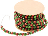 Mini Garland Strand Red & Green Beads Shiny