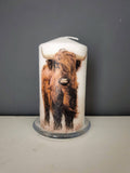 Faire-simply imperfected Candles Highland cow (Standing) Candle Farm Animal Candles Handmade in England