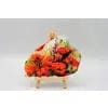 Faire- Simply Imperfected Home decor Poppy Decorated Slate with wooden stand
