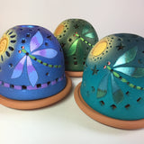 FAIRE - Starry Lights Decor Dragonfly Firefly Ceramic Luminary-Handmade in the USA!*