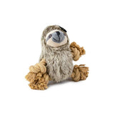 FAIRE - Steel Dog LLC PET Sloth Squeaky Cute Plush Dog Toy *