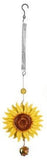Faire: Sunset Vista Designs Home decor Brown Metal Sunflower Bouncy Ornament