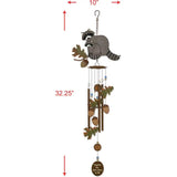 Faire: Sunset Vista Designs Wind Chime Rustic Mom and Baby Raccoon Wind Chime