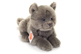 British Shorthair Blue Kitten  lying down 20 cm - plush toy by Teddy Hermann