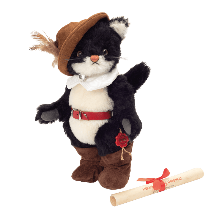 Faire-Teddy Hermann collectible plush Puss in Boots 25 cm - Limited Collector's Item by Teddy Hermann