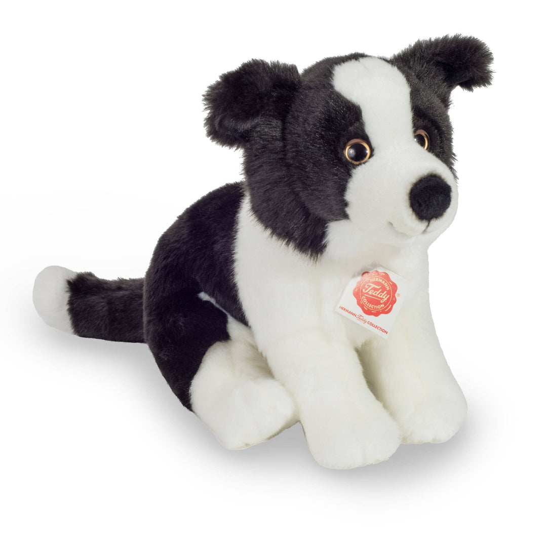 Faire-Teddy Hermann Plush Border Collie Border Collie Puppy Sitting 25 cm - Plush toy - Stuffed Animal