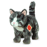 Plush Grey and White Tabby Kitty Cat 20 cm - plush soft toy by Teddy Hermann-standing