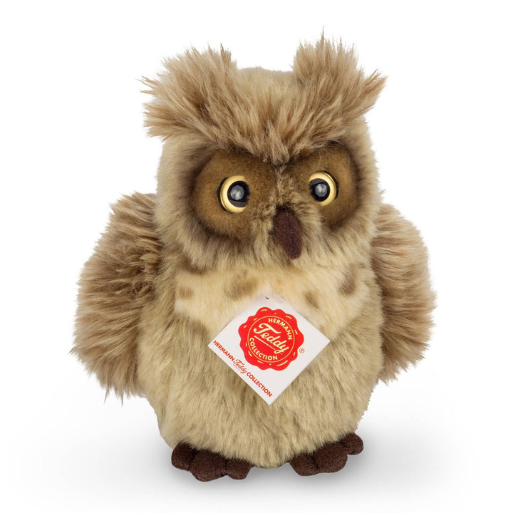 Faire-Teddy Hermann Plush Horned Owl 17 cm plush toy by Teddy Hermann-SO CUTE!