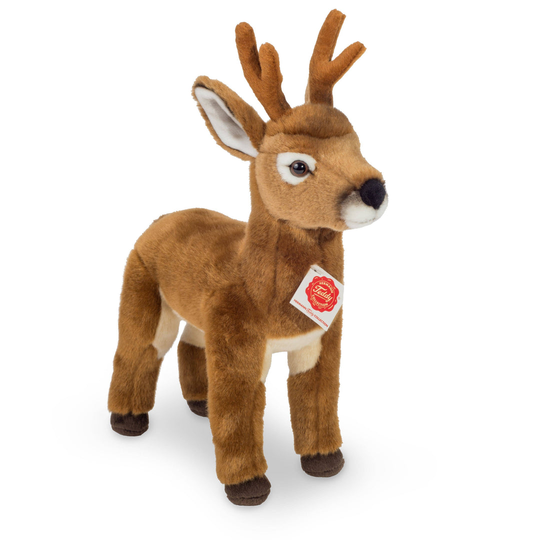 Faire-Teddy Hermann Stuffed Deer Plush Buck Deer Stuffed Animal Large, Realistic 30 cm - plush soft toy