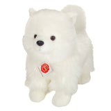 White Spitz Plush Puppy, Standing 35 cm -  stuffed toy by Teddy Hermann