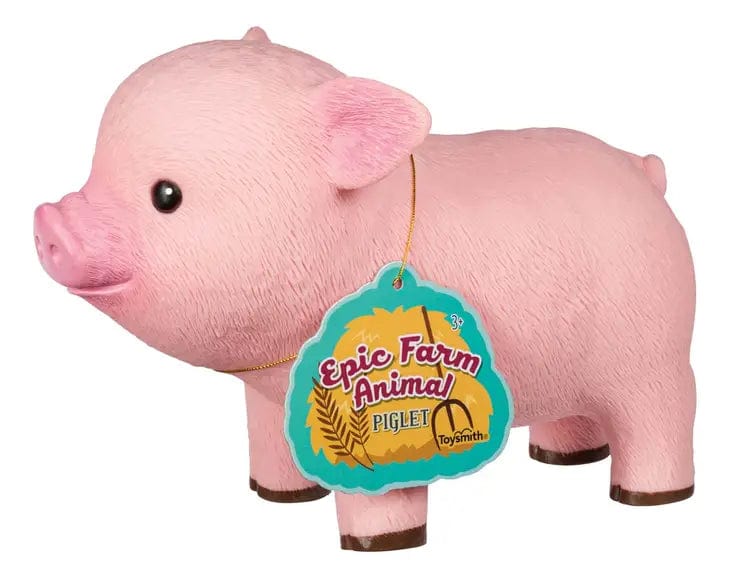Faire: Toysmith pink piggy toy Pink Pig Farm Fresh Epic Farm Animals Piglet Large Squeezable Toy