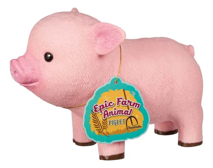 Faire: Toysmith pink piggy toy Pink Pig Farm Fresh Epic Farm Animals Piglet Large Squeezable Toy