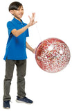 Faire: Toysmith Punch Ball Balloon Glittery Glittery Jumbo 22" Punch Balloon, (Red, Blue, Silver)