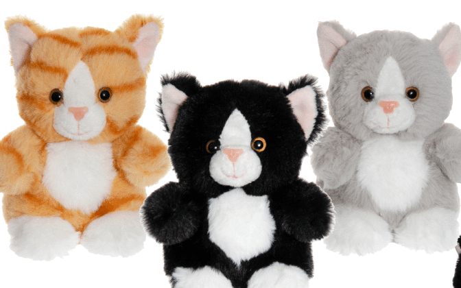 Faire-TRI-ACTION TOYS Stuffed Animals Tuxedo Tiny Plush Kittens from Sweden