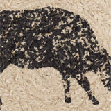 FAIRE - VHC Brands Coasters Cow or Pig Jute Country Coaster Sets of 6-Sawyer Mill