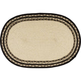 FAIRE - VHC Brands Placemats Pig or Cow Jute Placemats Sawyer Mill  Set of 6, 12x18