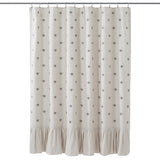 FAIRE - VHC Brands Shower Curtains Honey Bee Shower Curtain Embroidered