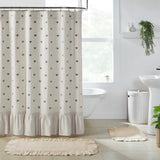 FAIRE - VHC Brands Shower Curtains Honey Bee Shower Curtain Embroidered