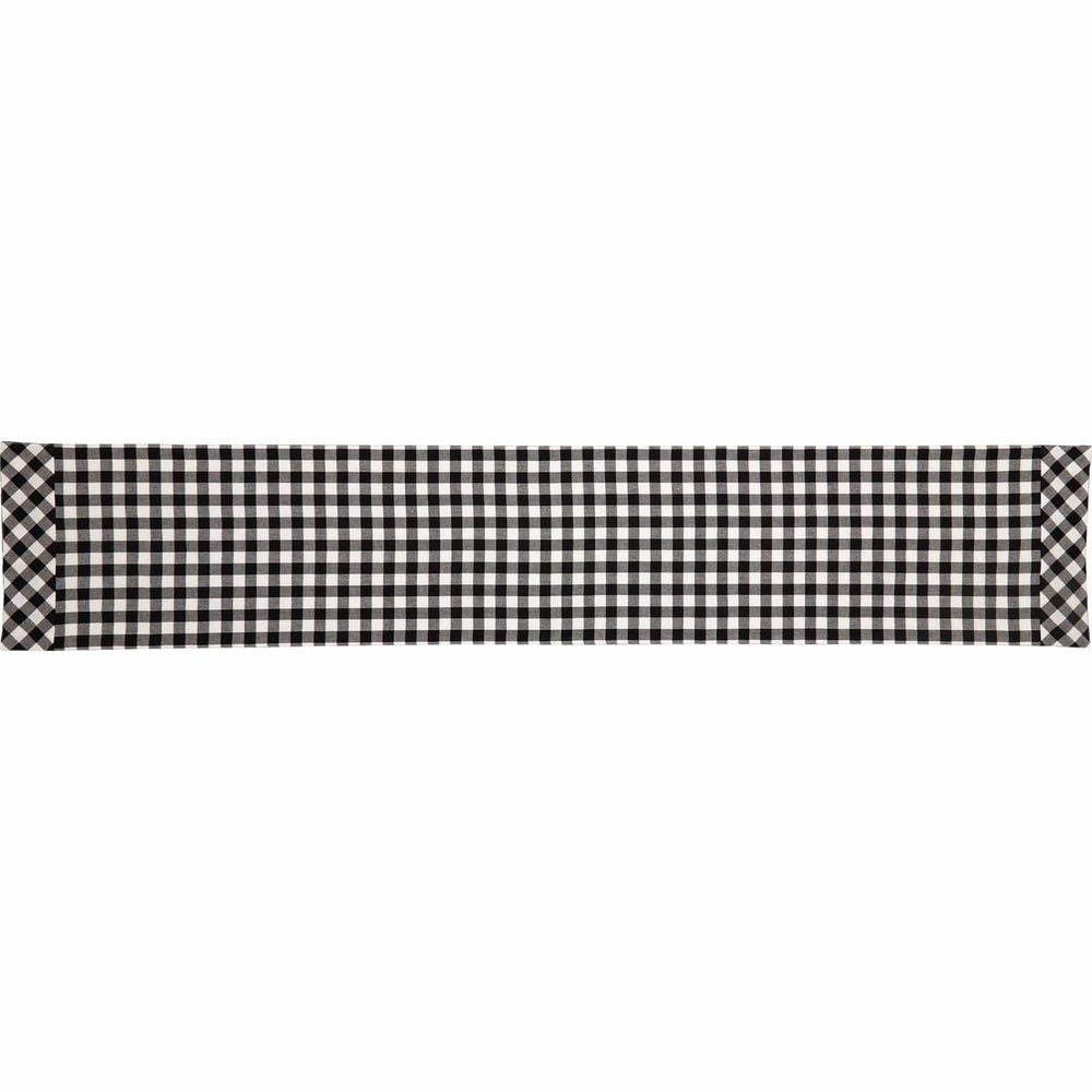 FAIRE - VHC Brands Table Runners 13" X 72" Vintage Check Black and White Table Runners and Placemats