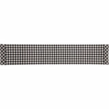 FAIRE - VHC Brands Table Runners 13" X 72" Vintage Check Black and White Table Runners and Placemats