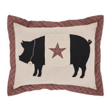 Primitive Pig Pillow 14x18 Cider Mill