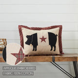 FAIRE - VHC Brands Throw Pillows Primitive Pig Pillow 14x18 Cider Mill