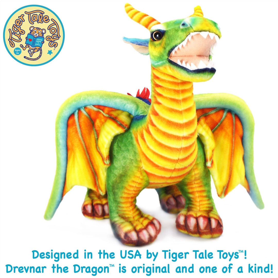 FAIRE: VIAHART Toy Co. Plush Animals Drevnar The Dragon | BIG 29 Inch Stuffed Animal Plush - Dragon Plush Toy for Kids