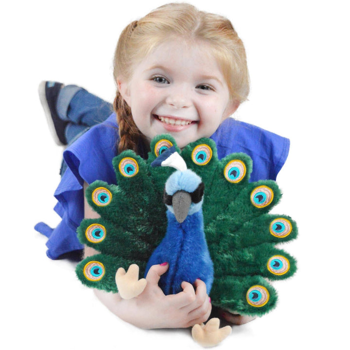 FAIRE: VIAHART Toy Co. Plush Animals Pakhi The Peacock | 11 Inch Stuffed Animal Plush - Peacock Plush Toy for Kids