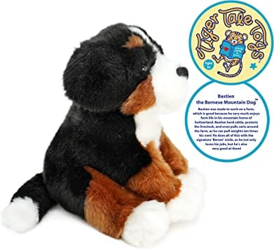 FAIRE: VIAHART Toy Co. Plush Animals Plush Bernese Mountain Dog 12.5 Inch Stuffed Dog Plush Toy