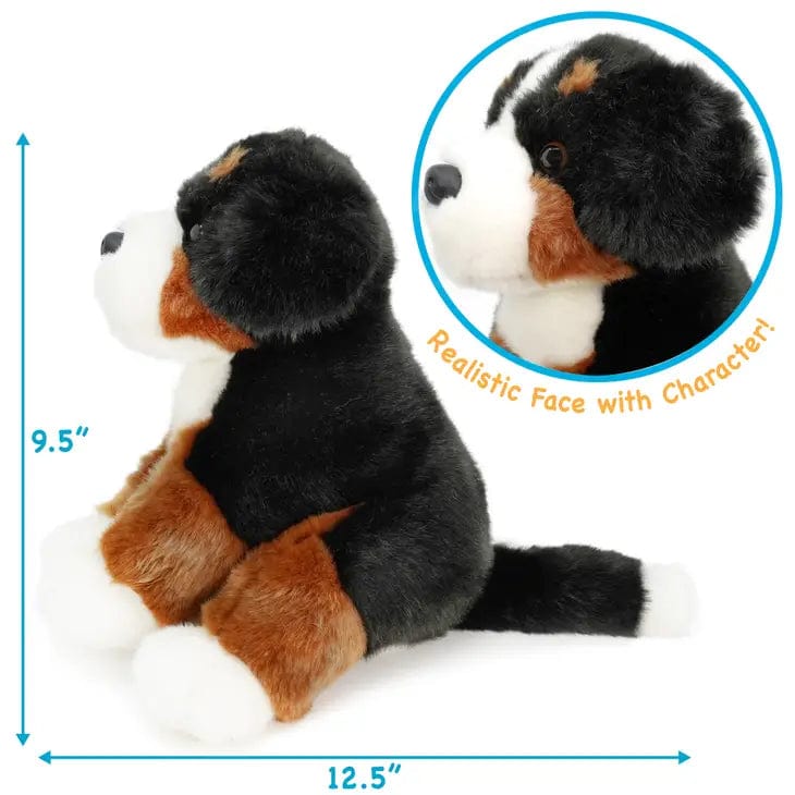 FAIRE: VIAHART Toy Co. Plush Animals Plush Bernese Mountain Dog 12.5 Inch Stuffed Dog Plush Toy