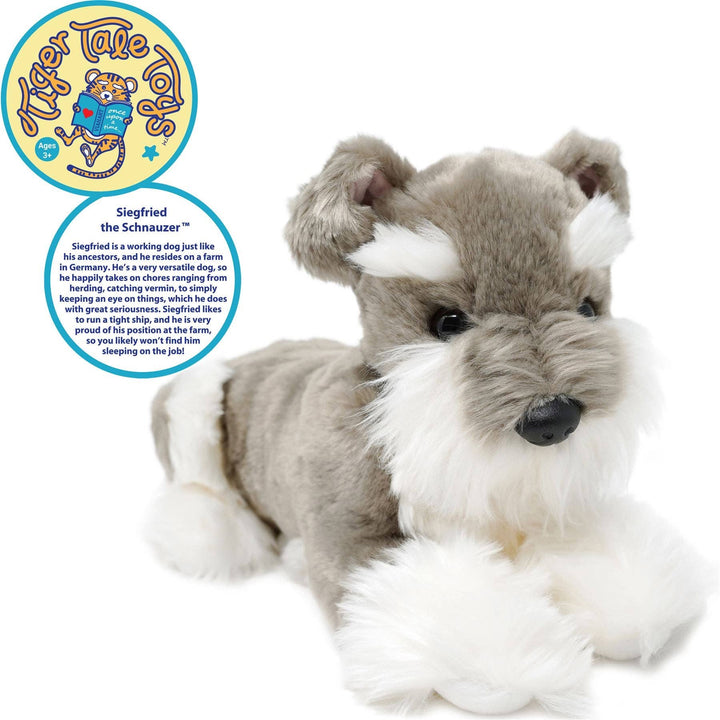 FAIRE: VIAHART Toy Co. Plush Animals Siegfried The Schnauzer | 7 Inch Stuffed Animal Plush - Dog Plush Toy for Kids