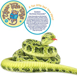 FAIRE: VIAHART Toy Co. Stuffed Animals Lifelike Giant Plush Green Anaconda | BIG 100 Inch Stuffed Animal Plush